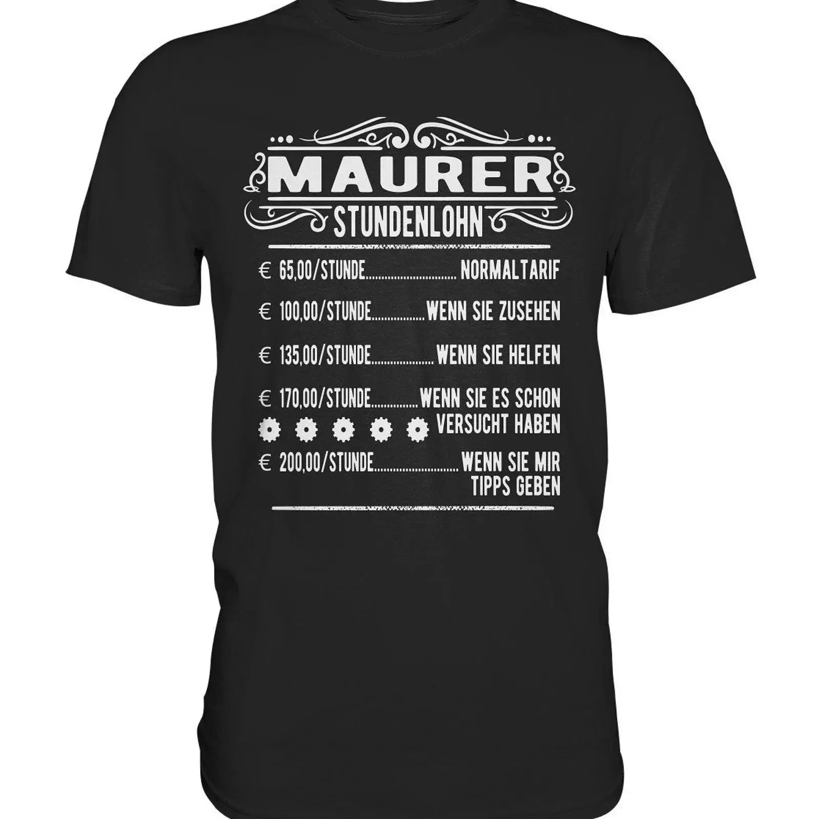 T Shirt Bricklayer Hourly Wage Master Mason Profession Sayings Ideas Premium vintage Washed Top For Everyday Wear Casual