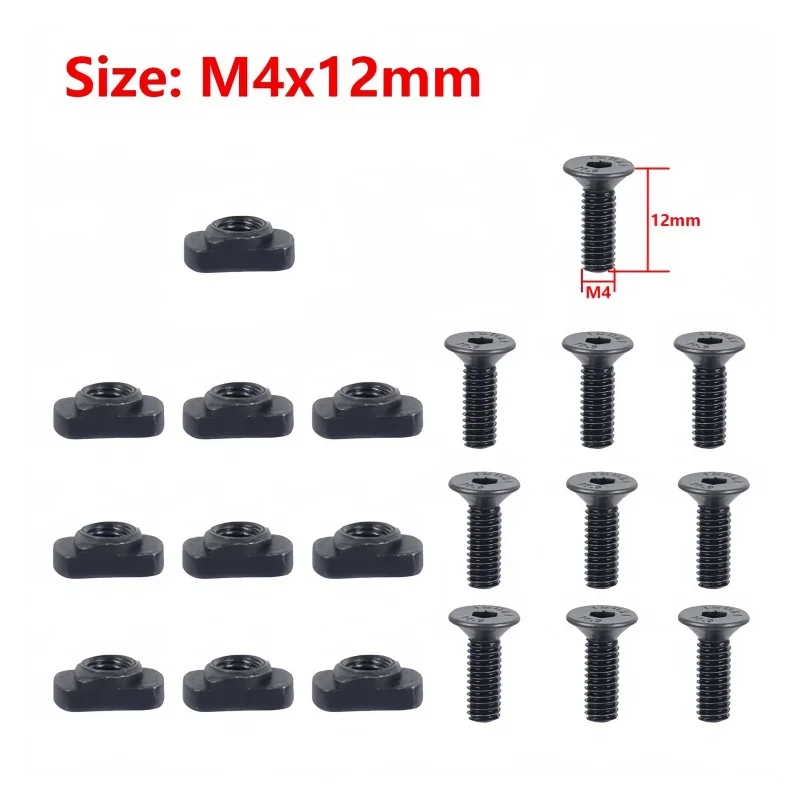 6pcs M-Lok Screw Nut Pack Rail Screws and Nuts