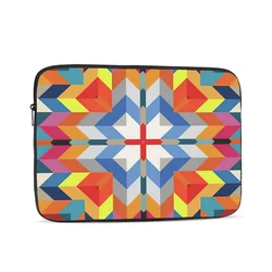 Swiss Geometry Prints With Rectangles Squares And Triangles Pattern Computer Laptop Cover Case Laptop Sleeve Bag Portable Cover