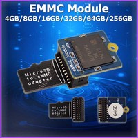 EMMC Module 4GB 8GB 16GB 32GB 64GB 256GB with Micro SD-compatible Turn eMMC Adapter T2 for Nanopi K1 / K2 / M4 / M4V2 / NEO4