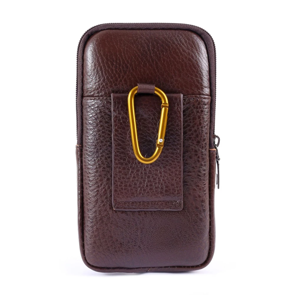 أزياء الرجال الصغيرة الخصر حزم المحفظة الرجعية الخصر حقيبة لون نقي محفظة المال متعددة الوظائف المحفظة فاني حزم #6