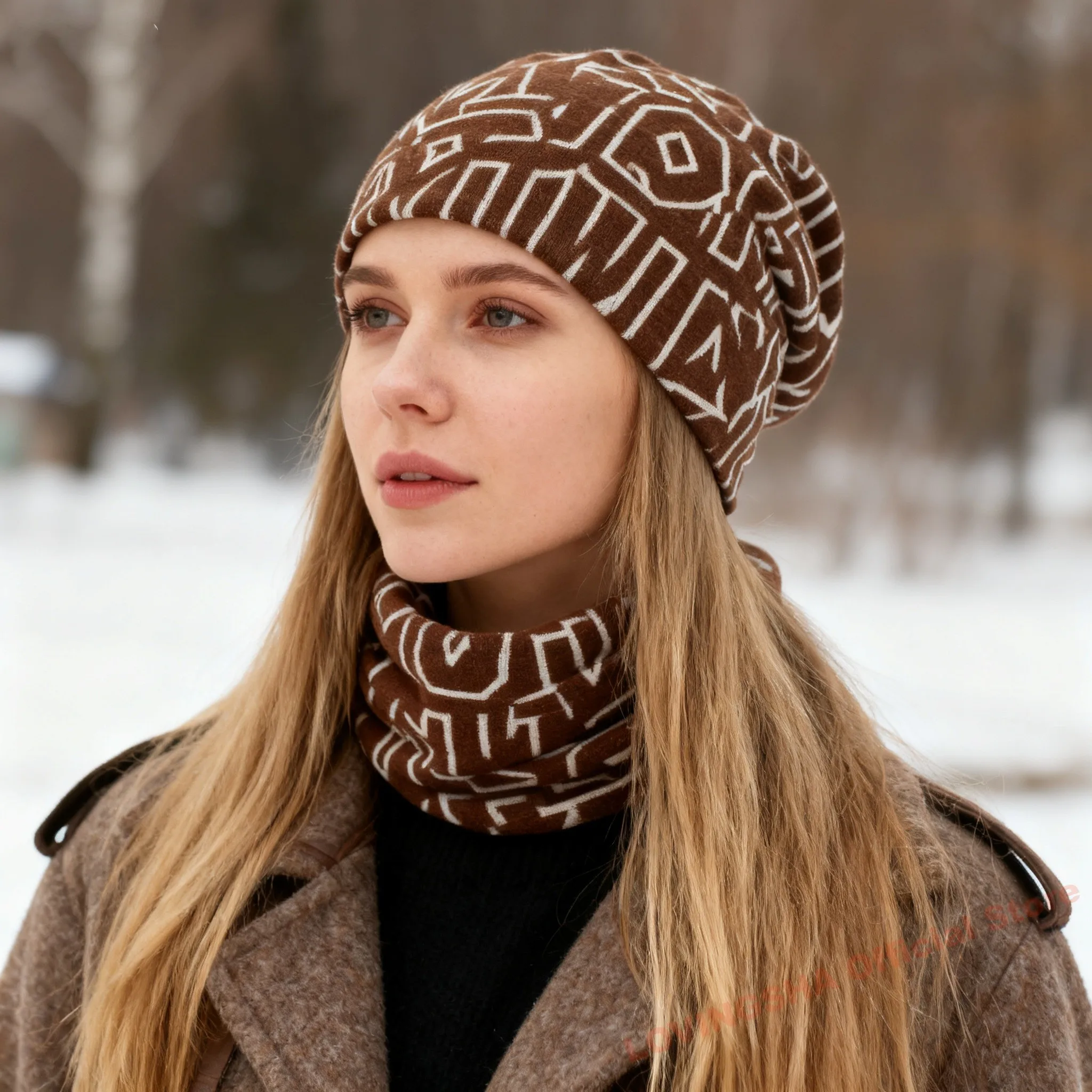 LOVINGSHA Autumn Winter Letter Design Hats For Men Thin Hat Multifunction Women Skullies Beanies Fashion Feminino Scarf HT114