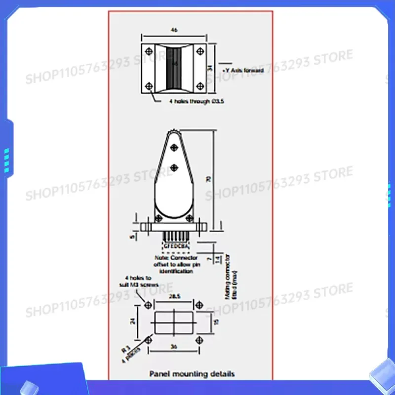 1PC New Single Axis Joystick Controller Switch 5Kohm 35V 2mA for JC100-002-5K