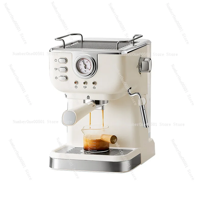 

Espresso Coffee Machine 20Bar Semi Automatic with Steam Wand for Milk Frothing Compact for Home Office Use