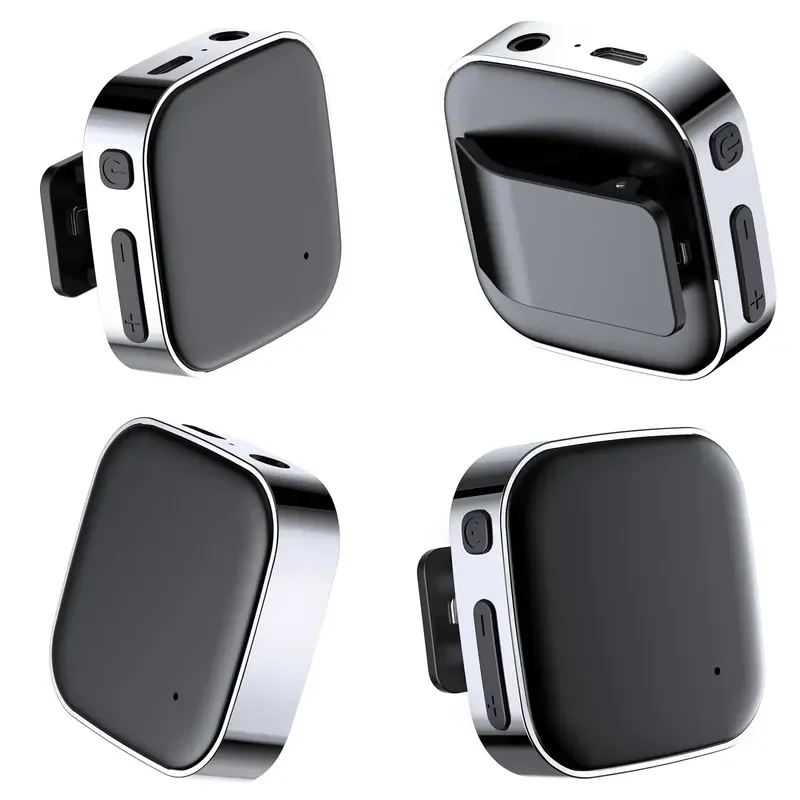 Bluetooth 5.0 Audio Receiver with Built-in Microphone for Hands-free Calls Supports Connecting Two Devices Wireless Music