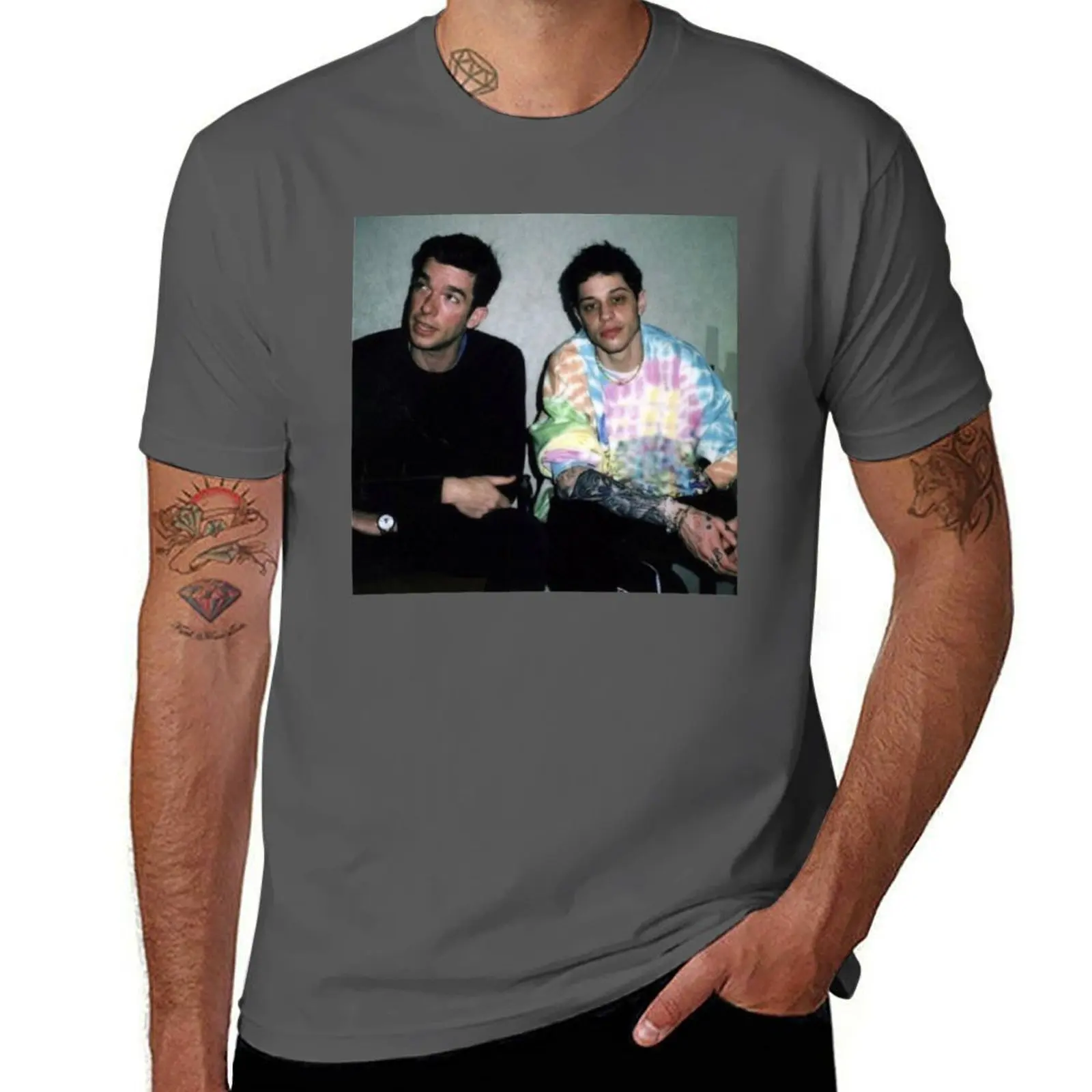 

Pete Davidson and John mulaney Gift For Fans, For Men and Women T-Shirt Classic Basic Casual T-Shirt