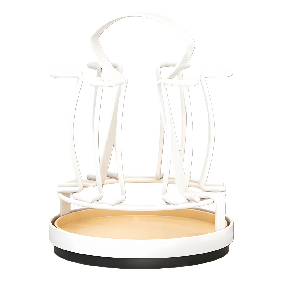 

1 шт., высокий стеклянный вращающийся держатель для чашки красного вина, стеллаж для хранения бокалов, компактная стойка для кухонной столешницы, обеденного стола