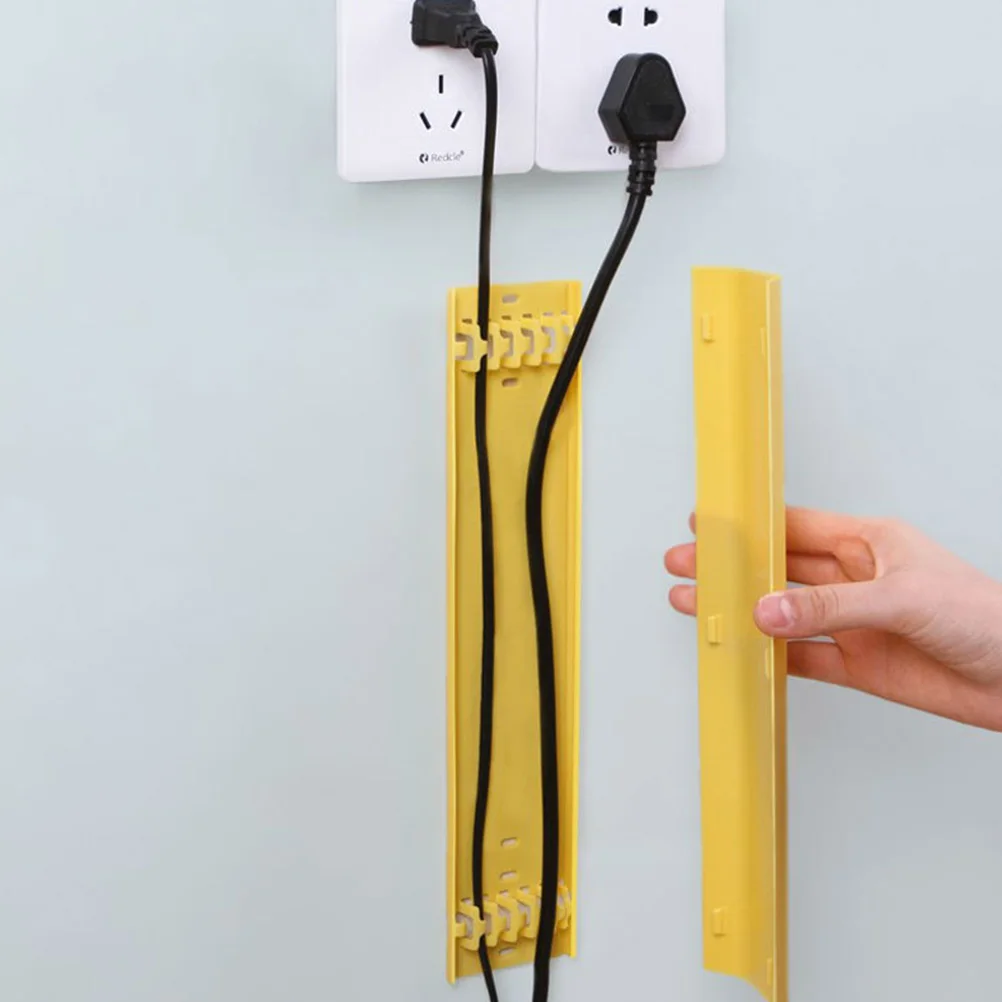 

4pcs Cable Organizer Box Wire Storage Socket Case Power Plug Arrangement Durable Hidden Wire Cover Design