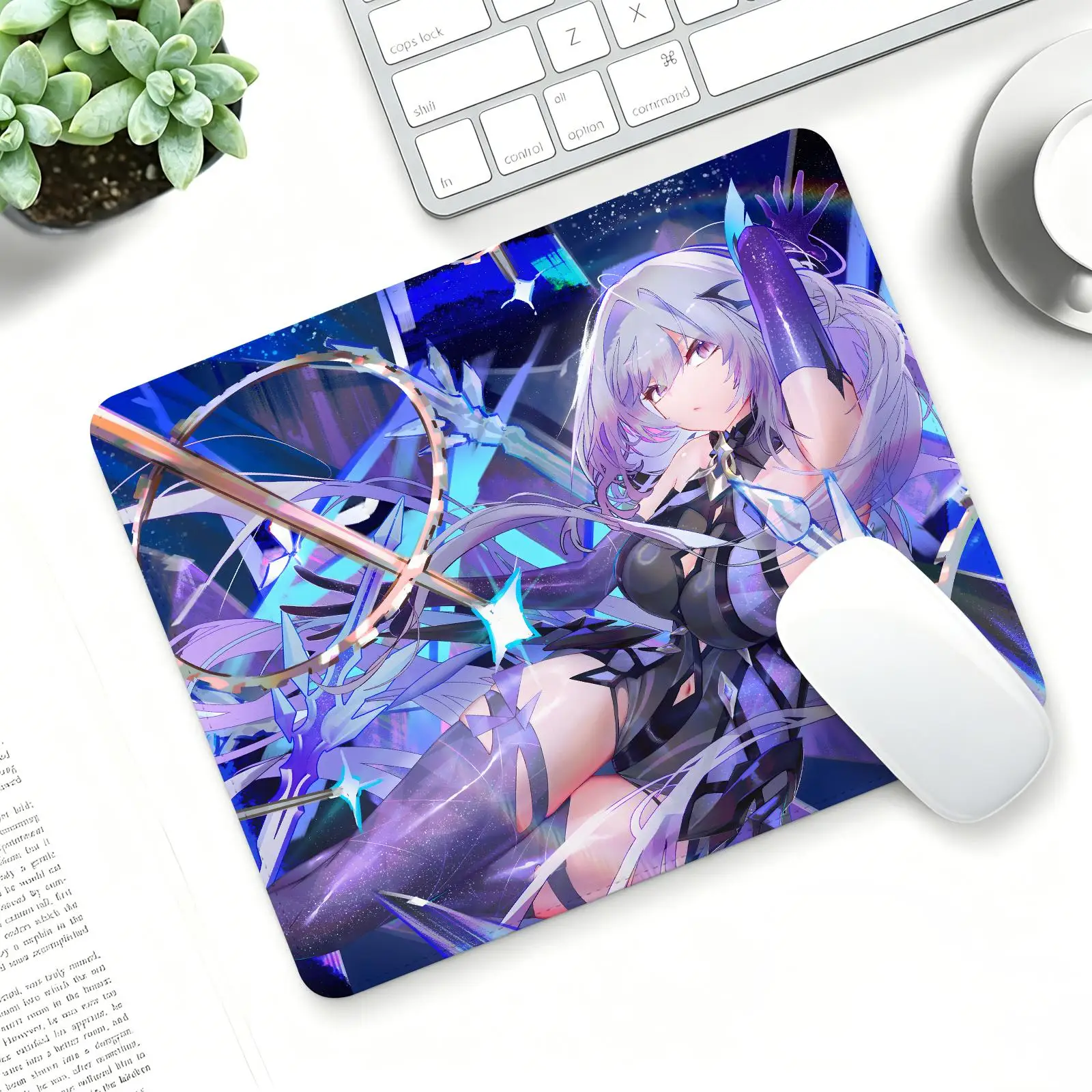 Mouse Pad Regular gaming mouse pad Genshin Impact Skirk S/M/L size Office mouse pad Laptop desk mat Stitched edge mouse pad