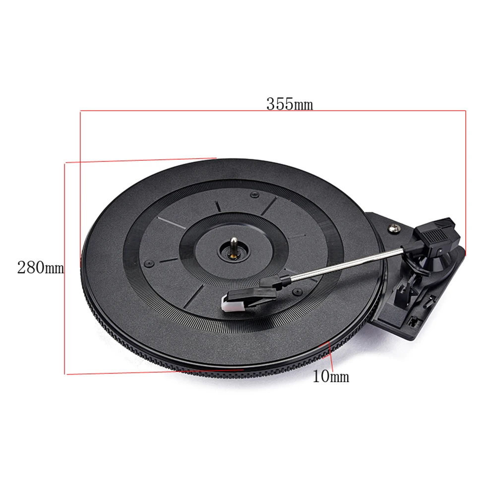 

28 Cm Record Player Turntable Vintage Vinyl Portable Preamp Stylus Counterweight High Video Accessories