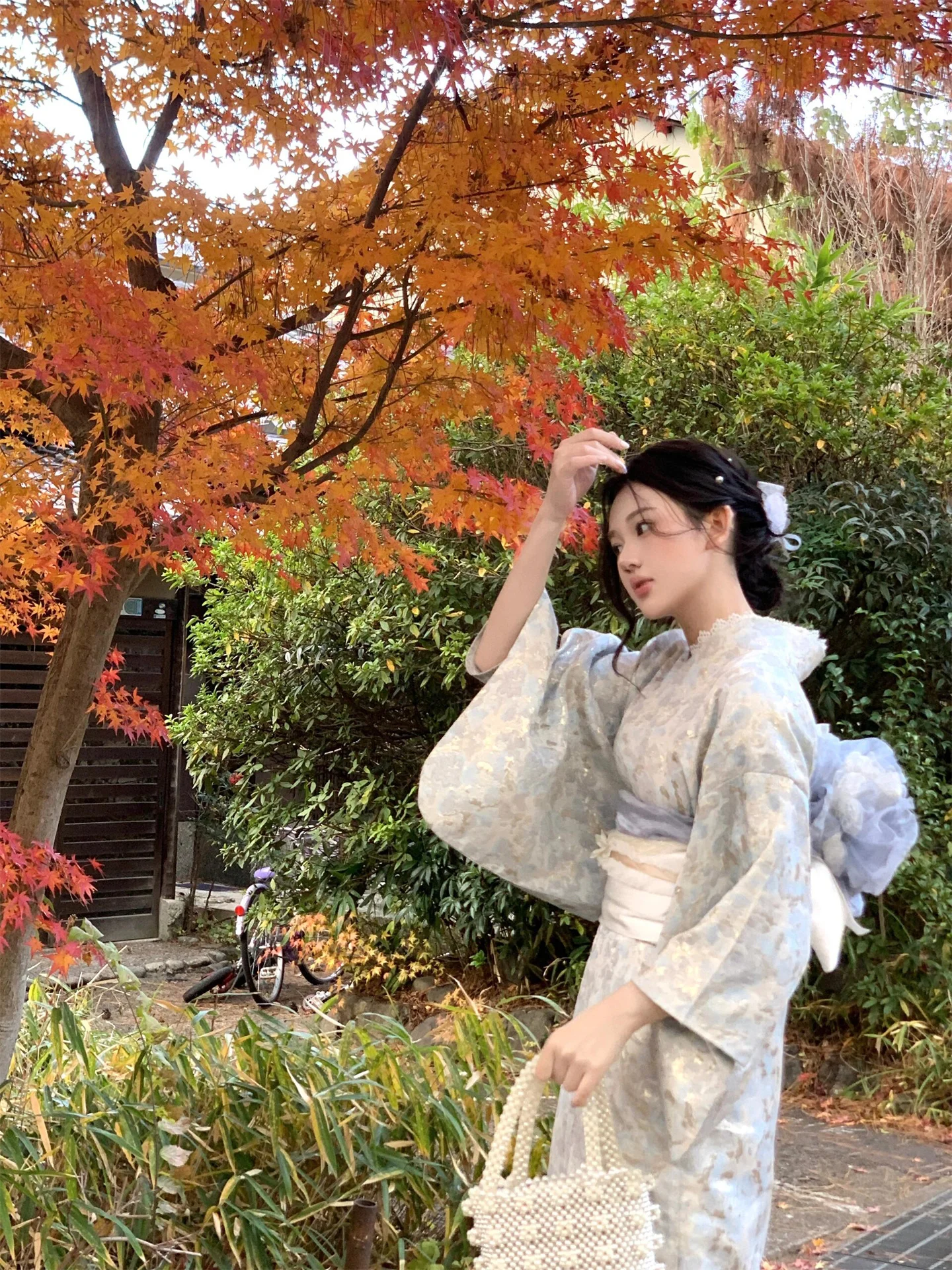 

Traditional Japanese Kimono Sle Batobe Dr Photoaphy Costume Enhanced Version Ep Yang Ge Polyester Fiber Spring 2026