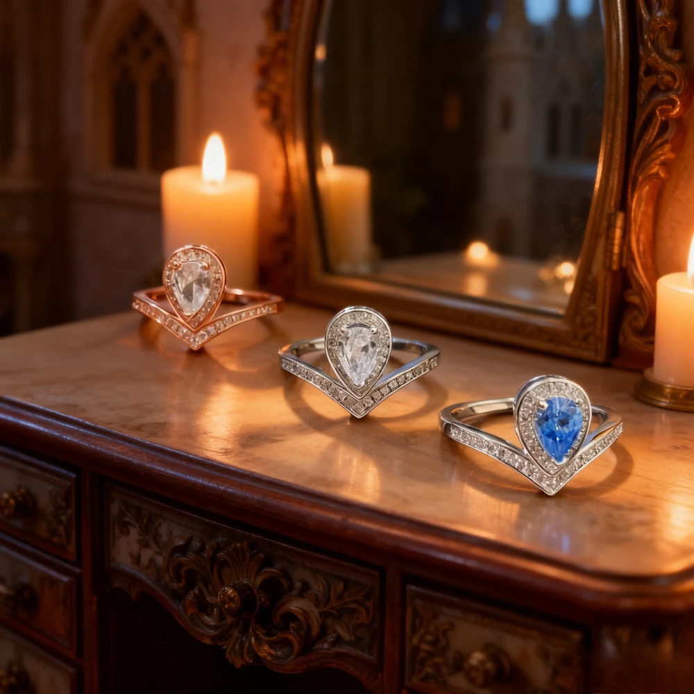 

2025 New Elegant accessories Water Drop Crown Necklace High Luxury Quality Fashion Versatile