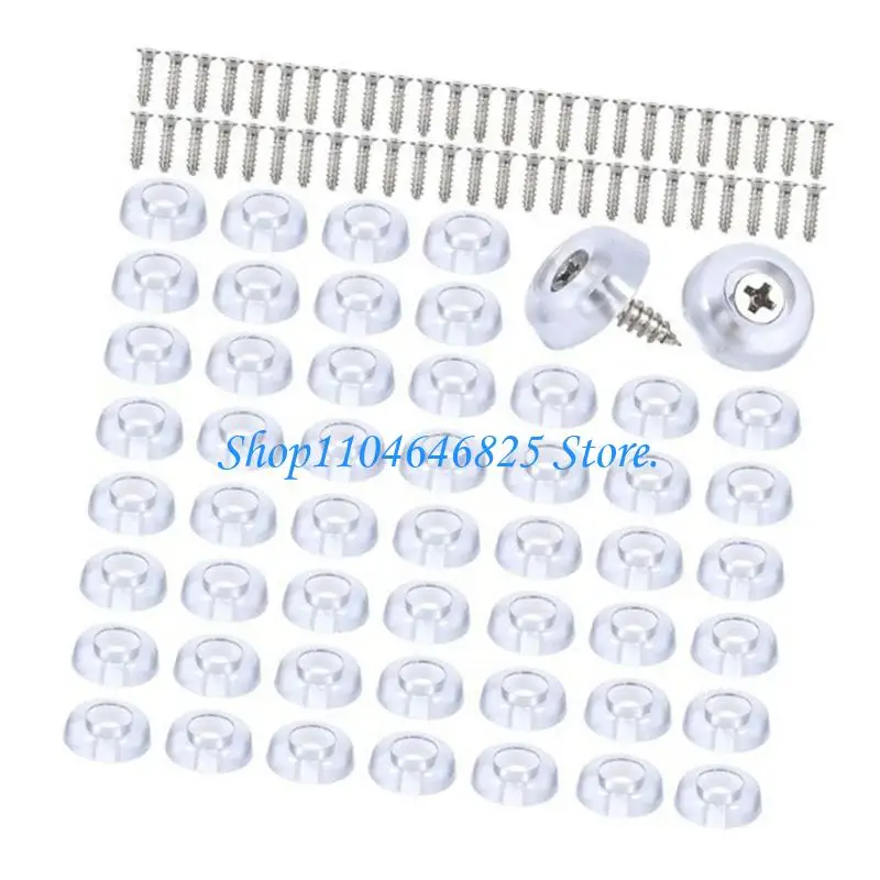 150Pcs Floor Furniture Legs Protector Pad Hardware Screw On Rubber Feet