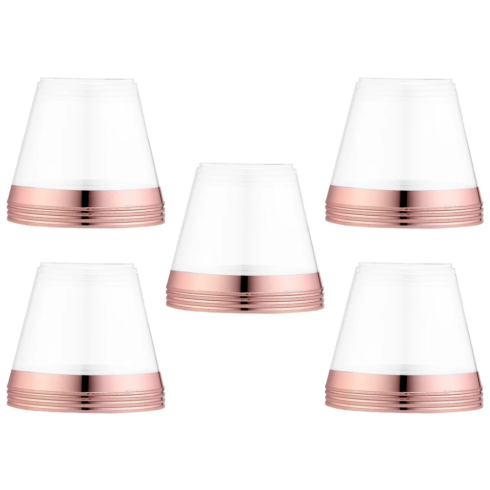 

25Pcs Party Wine Cups Clear Plastic Disposable Decorative Small Beverage Cups for Home Hotel Banquet Bar Disposable Wine Glasses