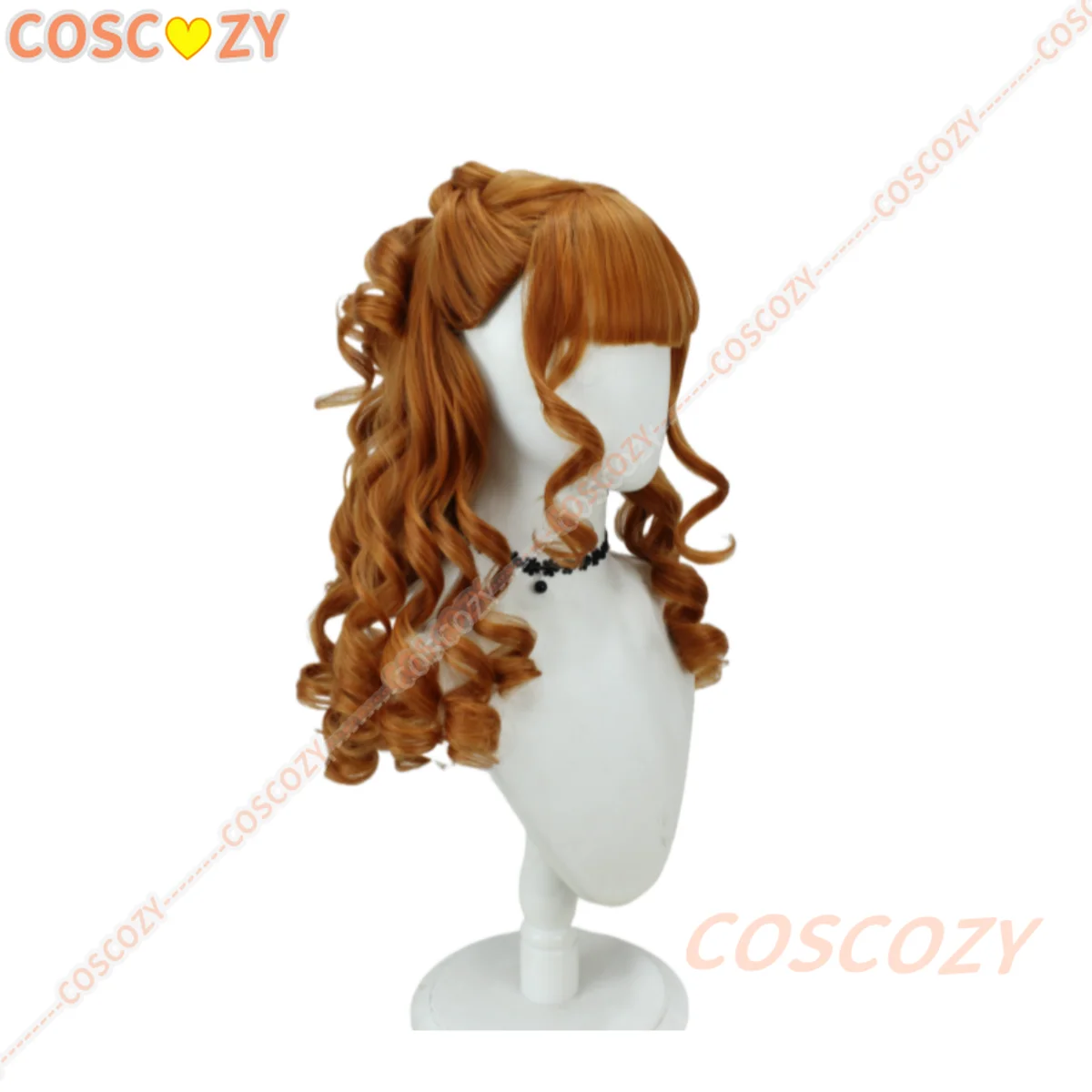 Prévente saison 2 Agnes brun cheveux bouclés fête d'halloween femmes filles fibre de cheveux synthétiques personnalisé Anime perruques