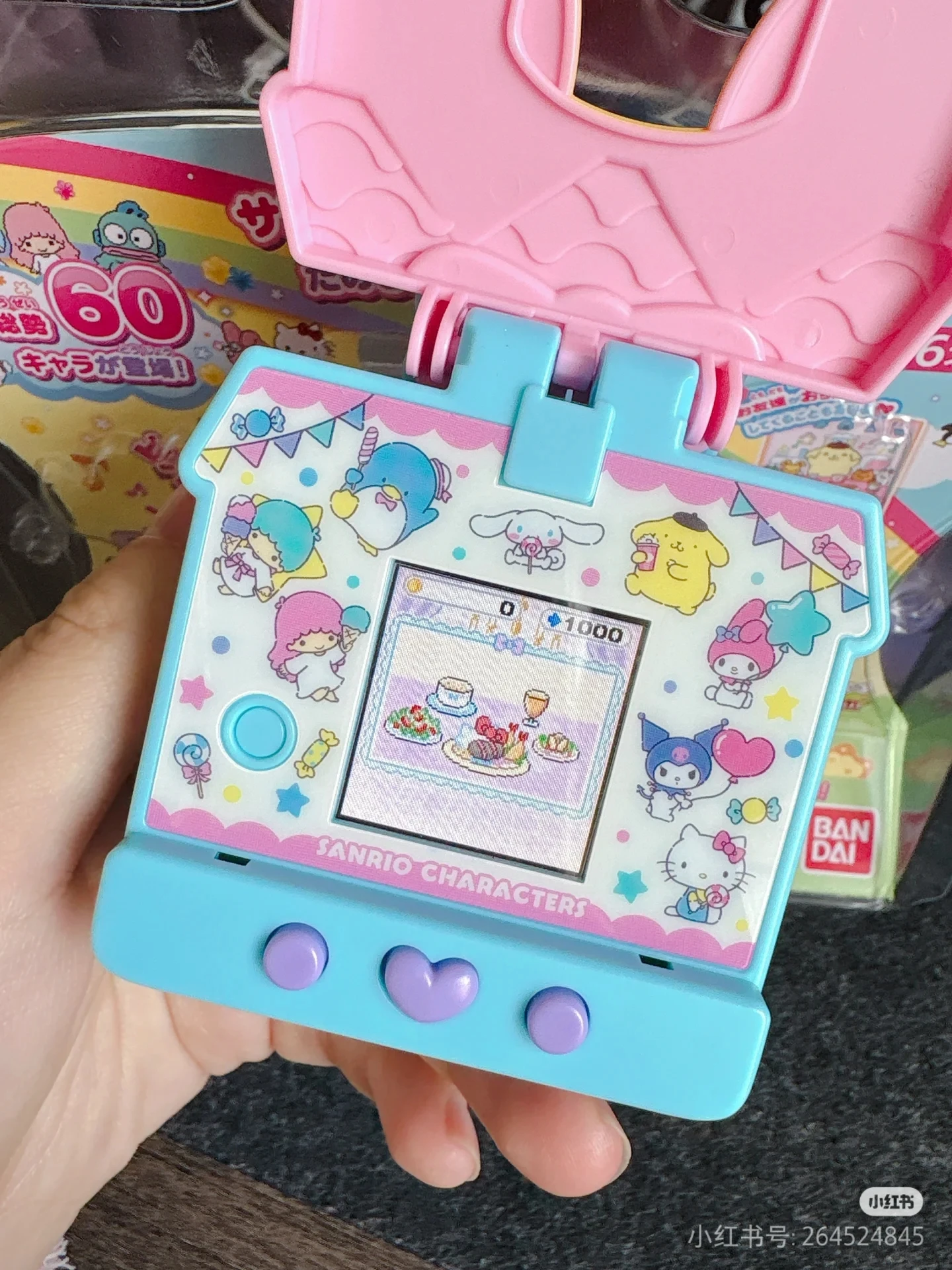 بانداي سانريو هيلوكيتي كورومي تاماغوتشي لعبة كاواي أنيمي الشكل تحصيل آلة الحيوانات الأليفة هدية عيد ميلاد للأصدقاء