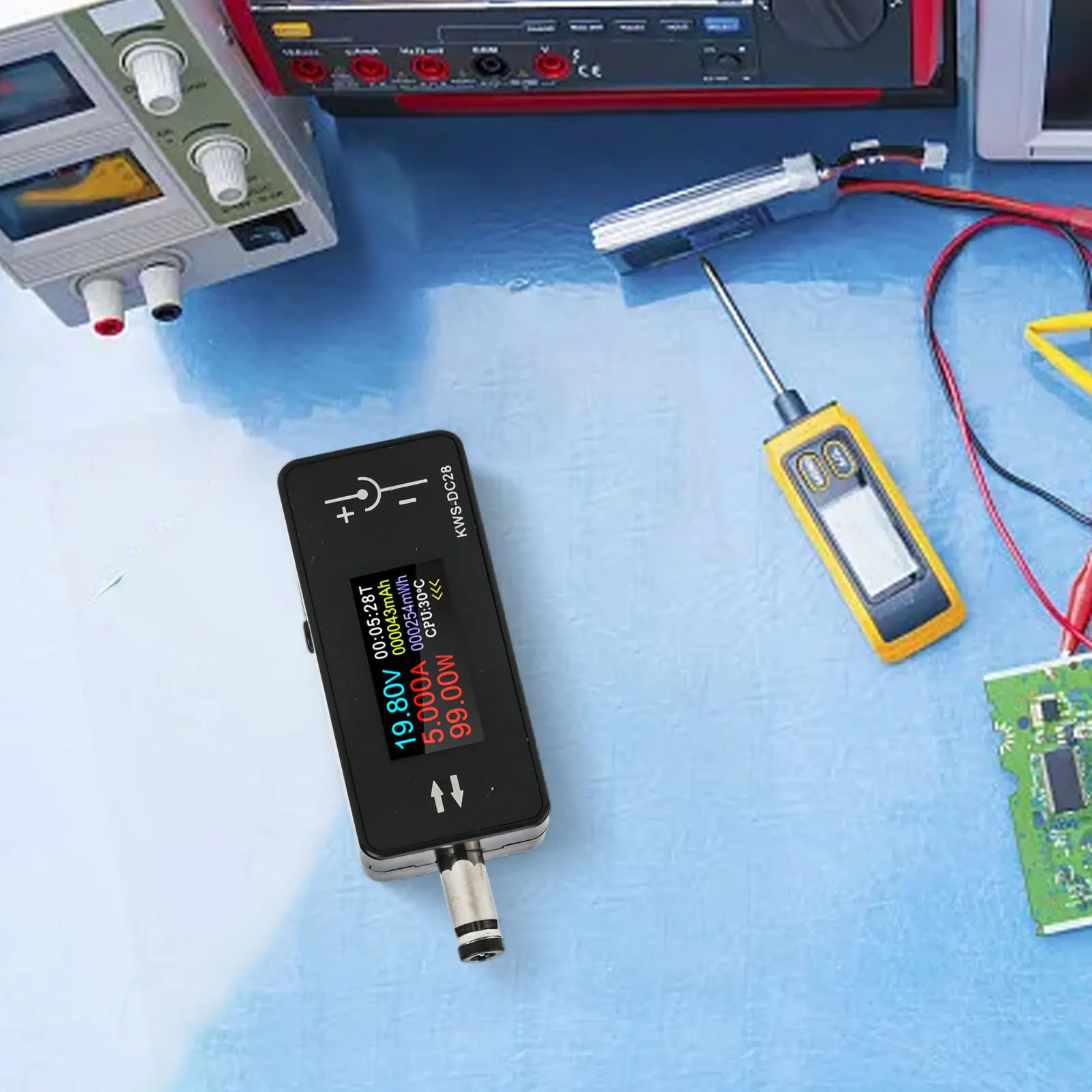 Interface Tester KWSDC28 Multifunctional Tool for Voltage and Current Measurement Compact Size with 0 96 inch Screen