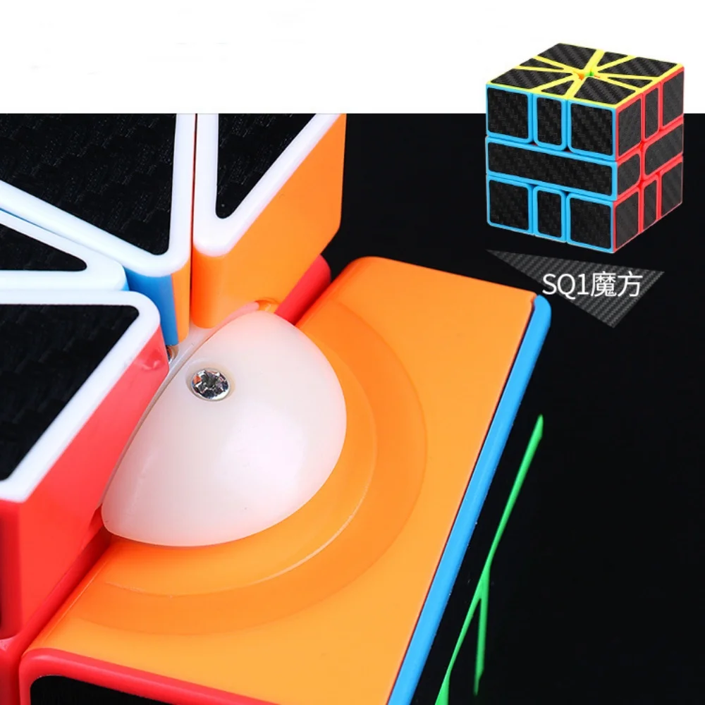 Moyu Meilong MFJS Carbon Fiber Sticker Magic Cube 2x2/3x3/4x4/5x5 Positive Cube Pyrimid Megaminx cubo magico For Children Kids