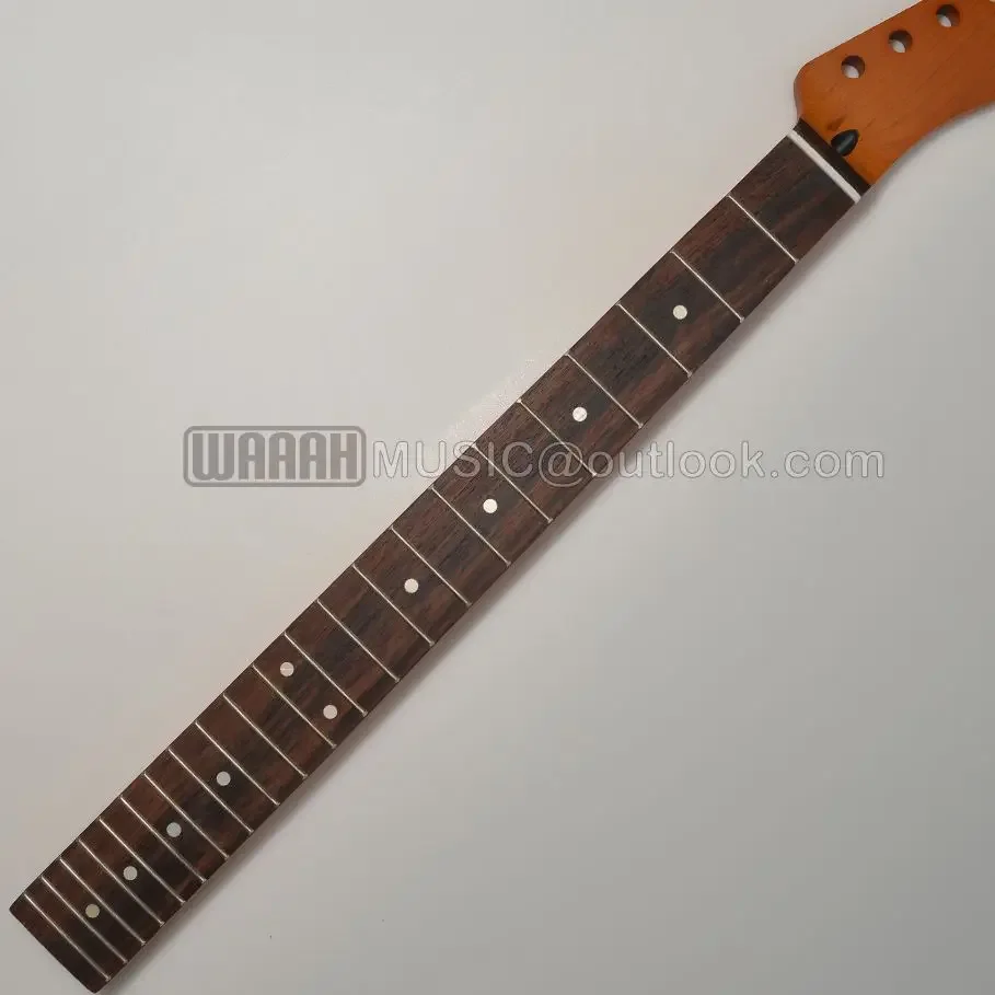 22 Frets TL Style Roasted Maple Guitar Neck with Maple Fingerboard For TL Electric Guitar Replacement ST Guitar Neck