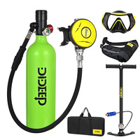 DIDEEP X4000 Pro 1L Mini Diving Tank, Oxygen Tank, Underwater Diving Kit with Crossbody Tank Bag/Goggles/Tote Bag/Pump