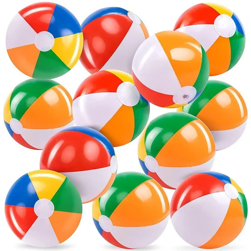 1PC 40cm Inflatable Beach Volleyball Durable Bouncy Ball for Pool Party Seaside Outdoor Activities Children's Camp Not Easily Br