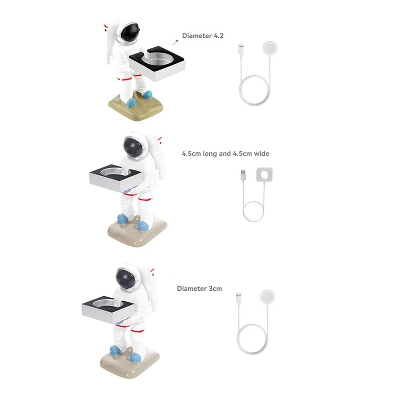 Soporte de carga para reloj inalámbrico de escritorio de astronauta Apple, caja de presentación para reloj, Base de carga, soporte para estante de almacenamiento