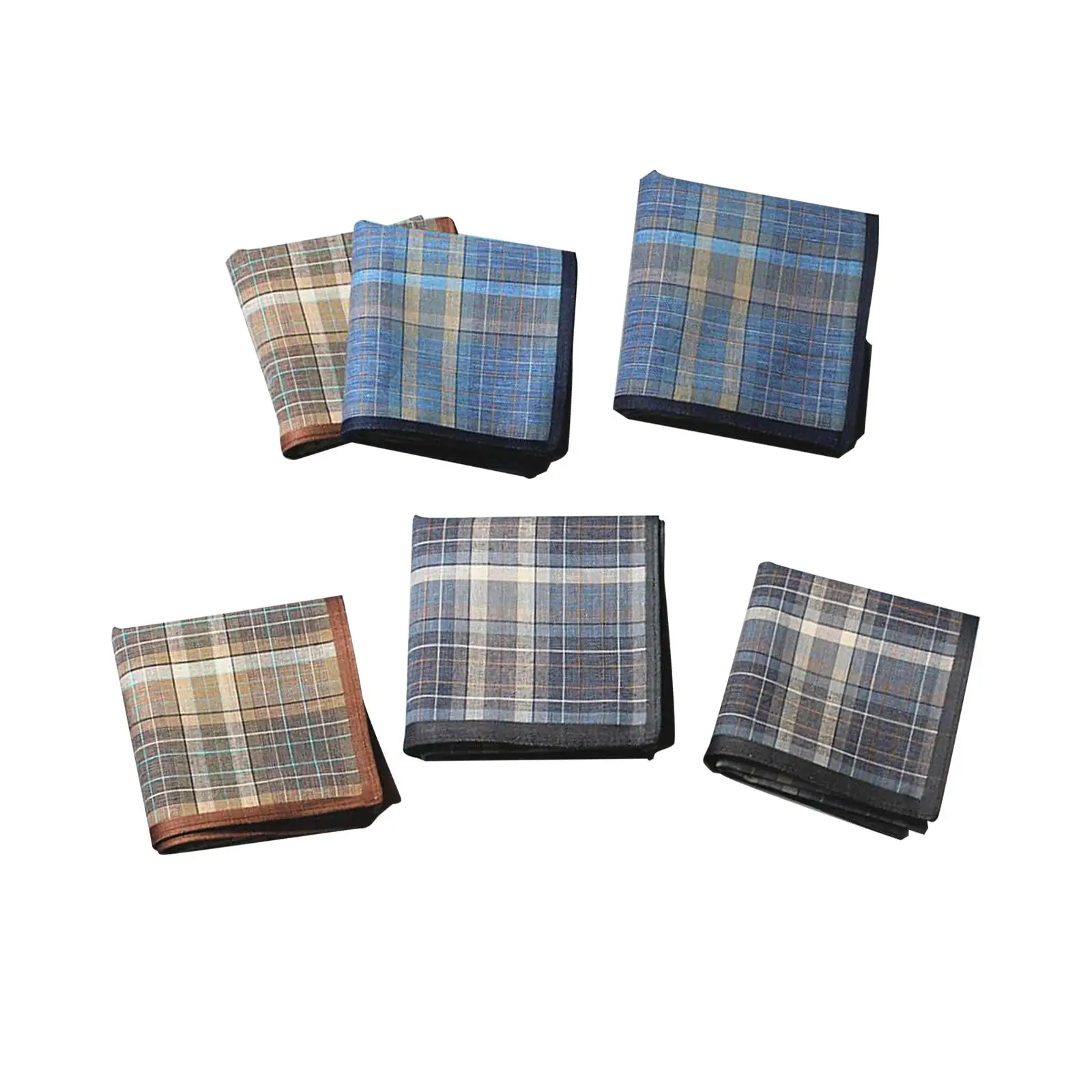 4 × 6 × مناديل للرجال هدايا للرجال مقاس 16 بوصة مخططة #5