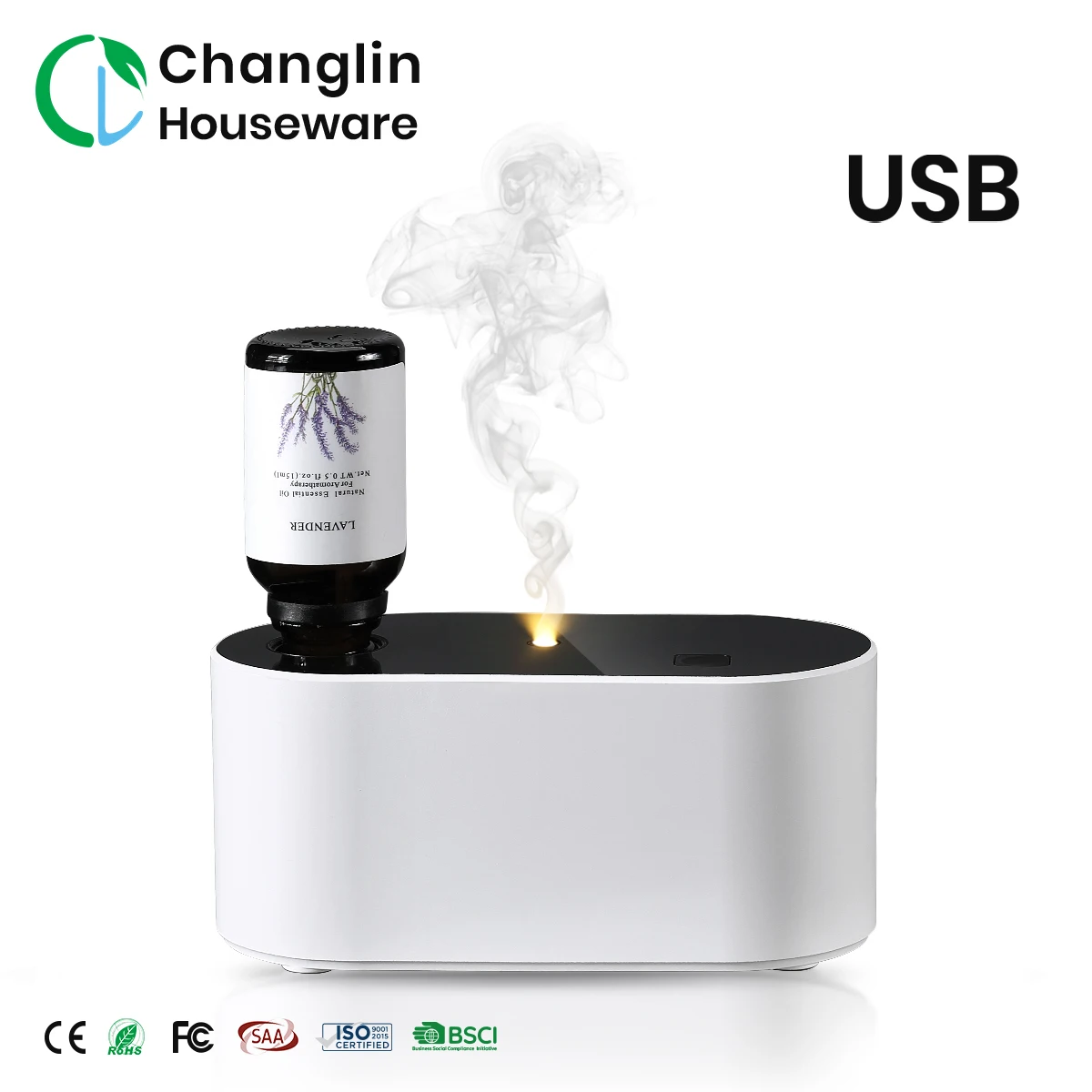 Home Desktop USB Waterless Scent Diffuser Mini Nebulizer 100% Pure Essential Oil Fragrance Waterless Diffuser