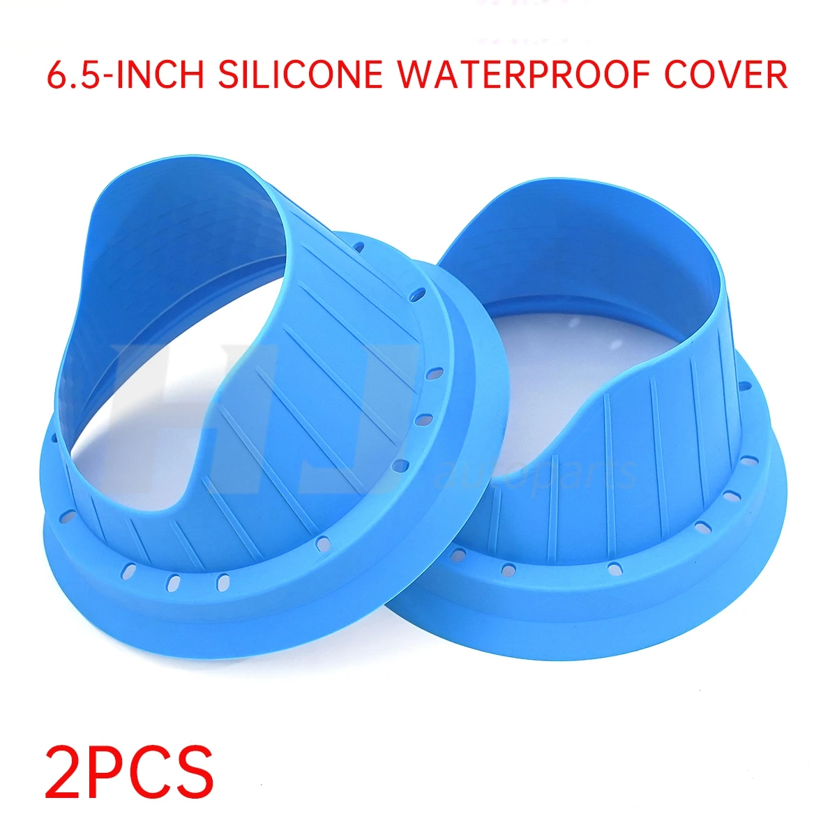 2pcs Car 6.5” Audio Waterproof Cover Soft Rubber Protection Cover Pad Horn 6.5 Inch Speaker Waterproof Cover Seal Improve Sound