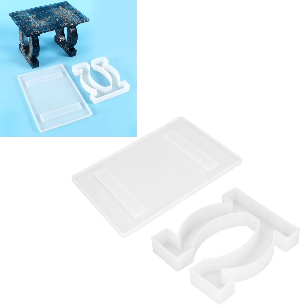 Flexible Silicone Mold O-Shaped Feet Transparent Flexible Casting Mould T-Shaped Feet DIY Crystal Mold Creative Projects