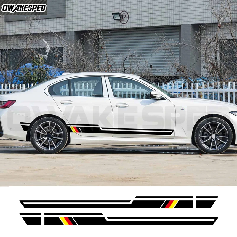 Car Side Door Sticker Vinyl Decals Sport Styling Graphics Accessories For BMW 3 Series E46 E90 F30 M3 E92 E30 E36 F31 G20 E93