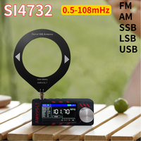 SI4732 0.5-108mhz LSB USB AM FM FM/AM Radio 1.9inch IPS Screen Mini Pocket Radio HF SW MW VHF Radio Portable Radio