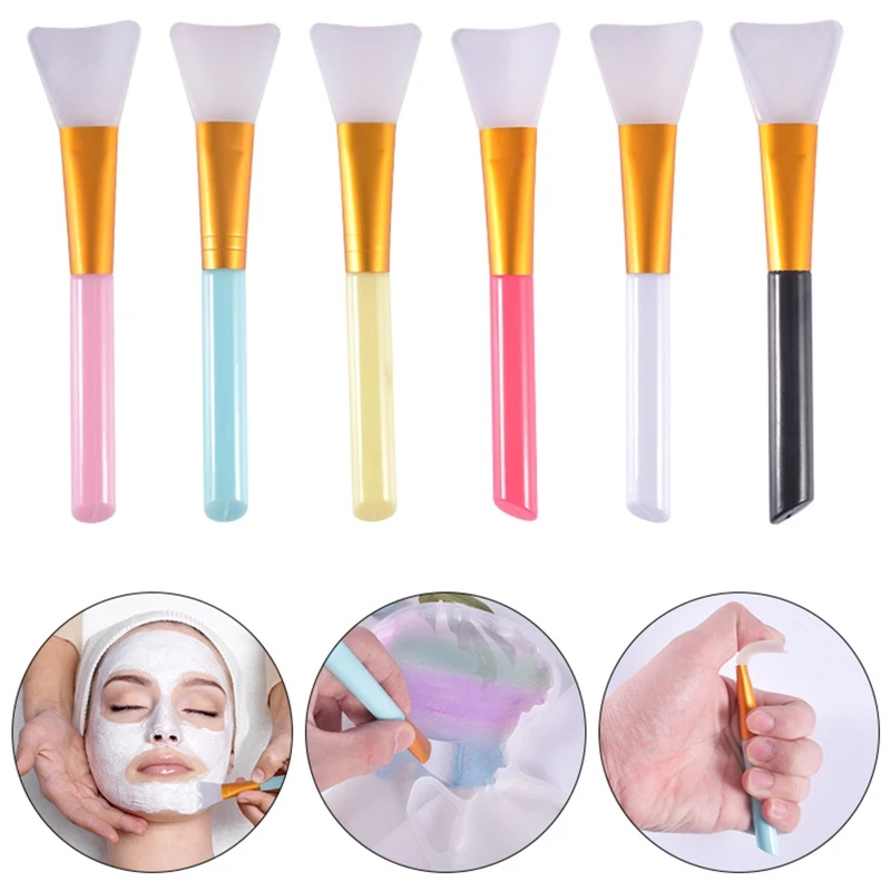 

R3MC Silicone Stir Sticks Resin Brush Silicone Stir Sticks Liquid Paint Tumblers Making Silicone Scraper DIY Crafts Tool