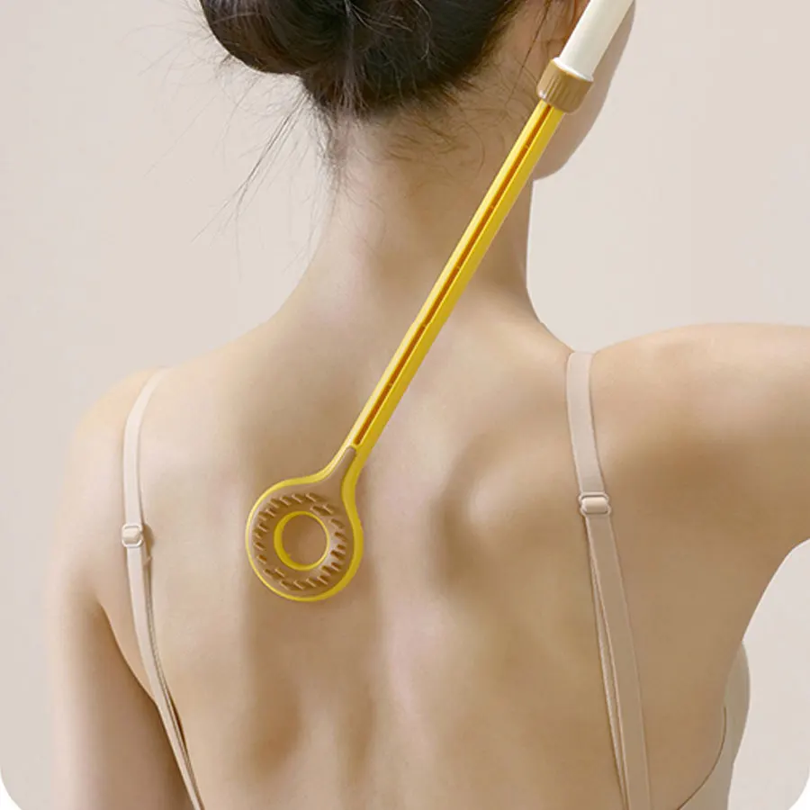 Grattoir à dos extensible, outil de massage double face portable pour soulager les démangeaisons, masseur de dos réglable en longueur