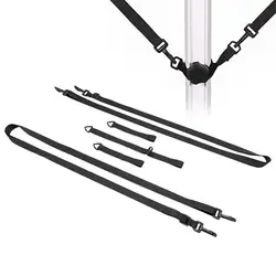 Umbrella Wind Strap Tie Multipurpose Umbrella Wind Protection Band With Adjustable Hooks Fixed Band Securing Straps