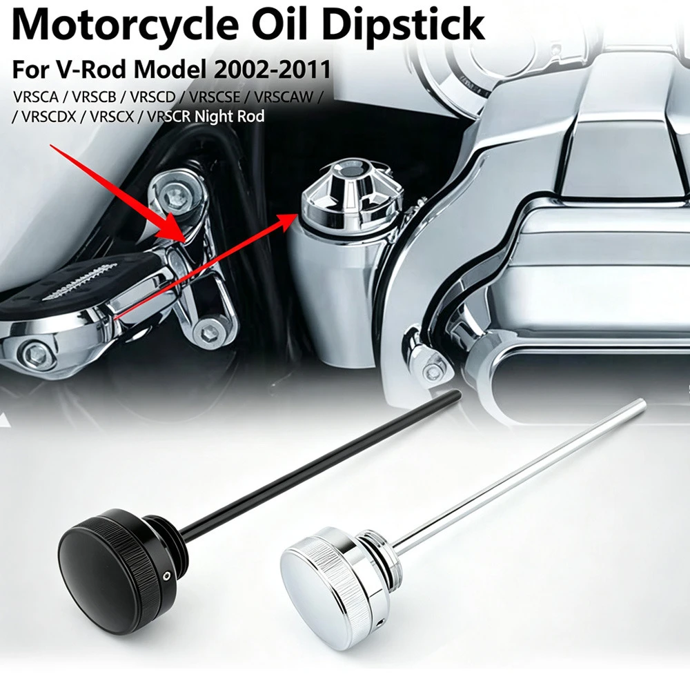 FOR V-Rod Model 2002-2011 VRSCA VRSCB VRSCD VRSCSE VRSCAW VRSCDX VRSCX VRSCR Night Rod Motorcycle Oil Dipstick Aluminum