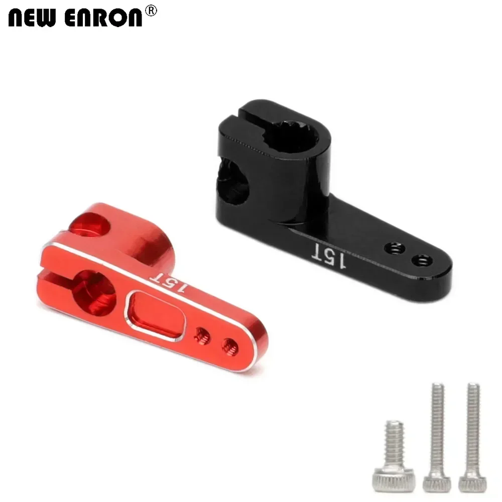 CNC Aluminum Alloy 15T Servo Arm Steering Gear Arm for RC Crawler Car 1/24 Axial SCX24 EMax ES08MA II