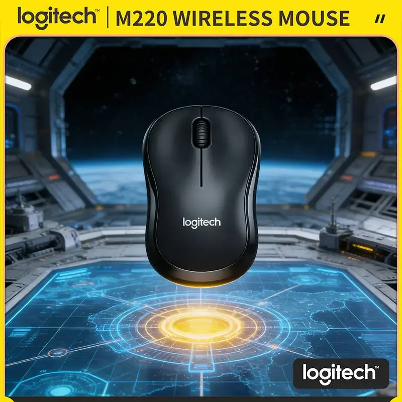 

Беспроводная мышь Logitech M220 с бесшумным кликом, 18 месяцев автономной работы, USB-приемник, 3 кнопки, подходит для использования с несколькими устройствами, для геймеров