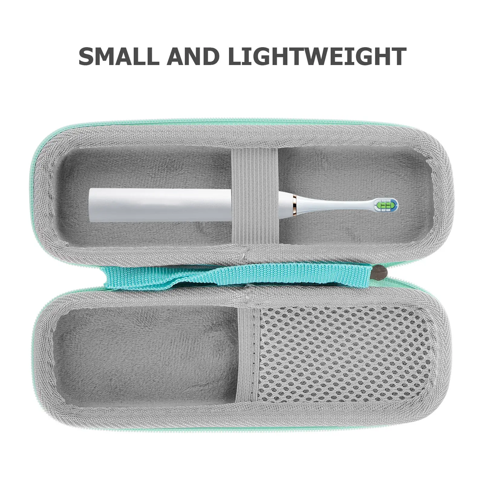 Portable Hard Shell Electric Toothbrush Travel Case with Waterproof Material Shockproof Pads for Outdoor Camping Business Trips