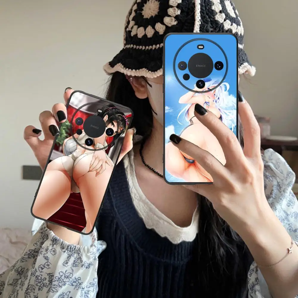 أنيمي Waifu هنتاي قضية الهاتف المحمول لهواوي ماتي 60 50 40 30 20 10 برو زائد لايت E 5G الطباعة الملونة الهواتف المحمولة الواقية