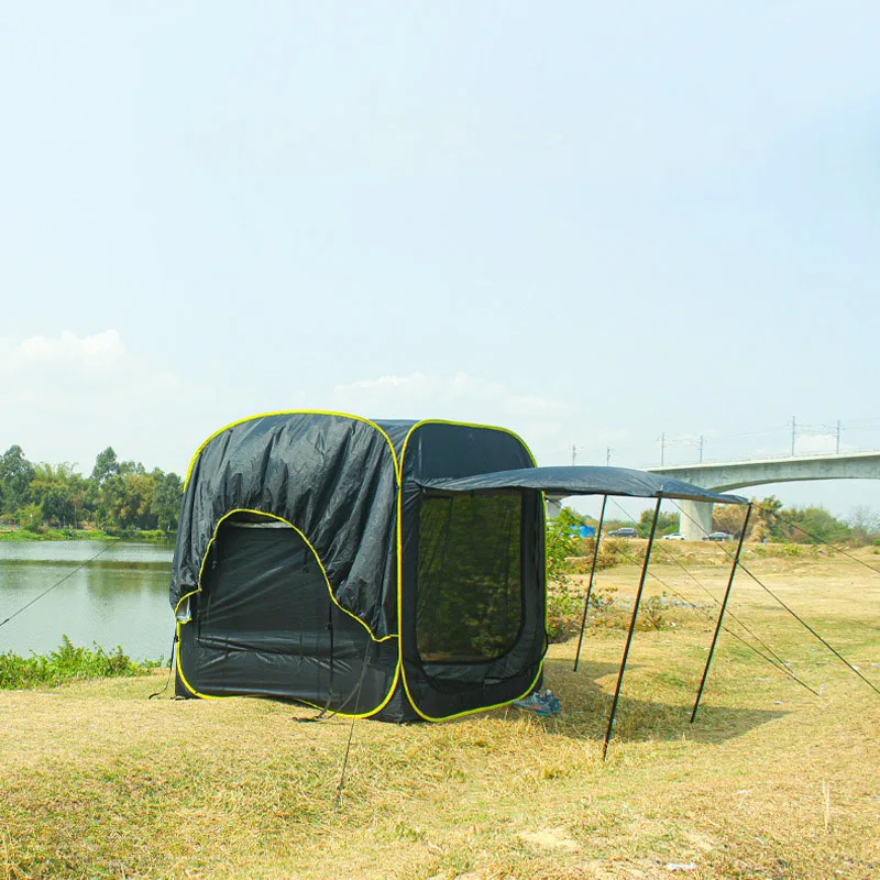 Imagem -02 - Portátil Pop up Tent para Camping Família Abrigos Dobráveis com Proteção uv Telhado do Carro ao ar Livre Acessórios Naturehike Leve