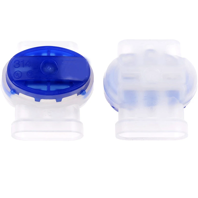 100% Genuine 10/100PCS US 314 Standard Self-Stripping Moisture Resistant Electrical Pigtail Connectors for 22-24AWG Wires