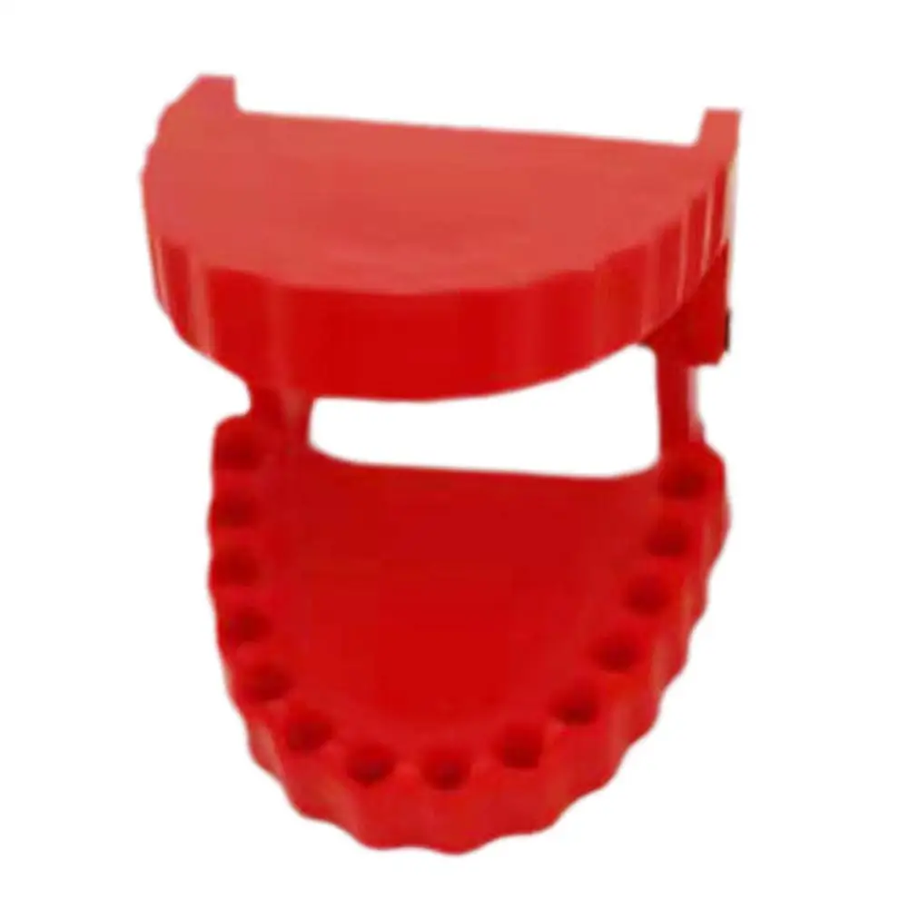 Suporte de broca para dentadura, modelo de design de modelo de dentes, suporte de broca de chave de fenda com 6.35mm/1/4 ", 28 posições, ferramentas adaptadoras novas