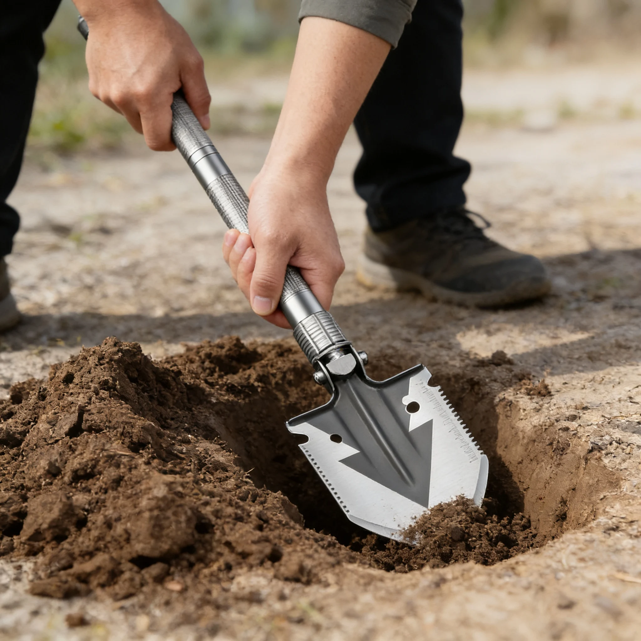 Basic models CustomizableFor Waterproof Winter Snow Removal And Camping Emergency Shovel Durable Folding Snow Shovel