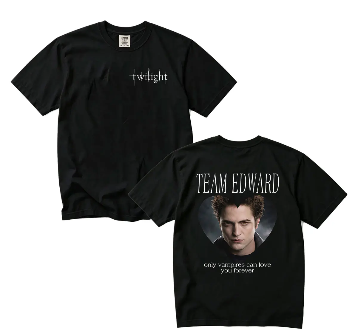 Film Twilight Team Edward Lustige Grafik-T-Shirts für Herren, Vintage, hochwertige Mode-T-Shirts, Kleidung, übergroße Baumwoll-T-Shirts – Detail 2