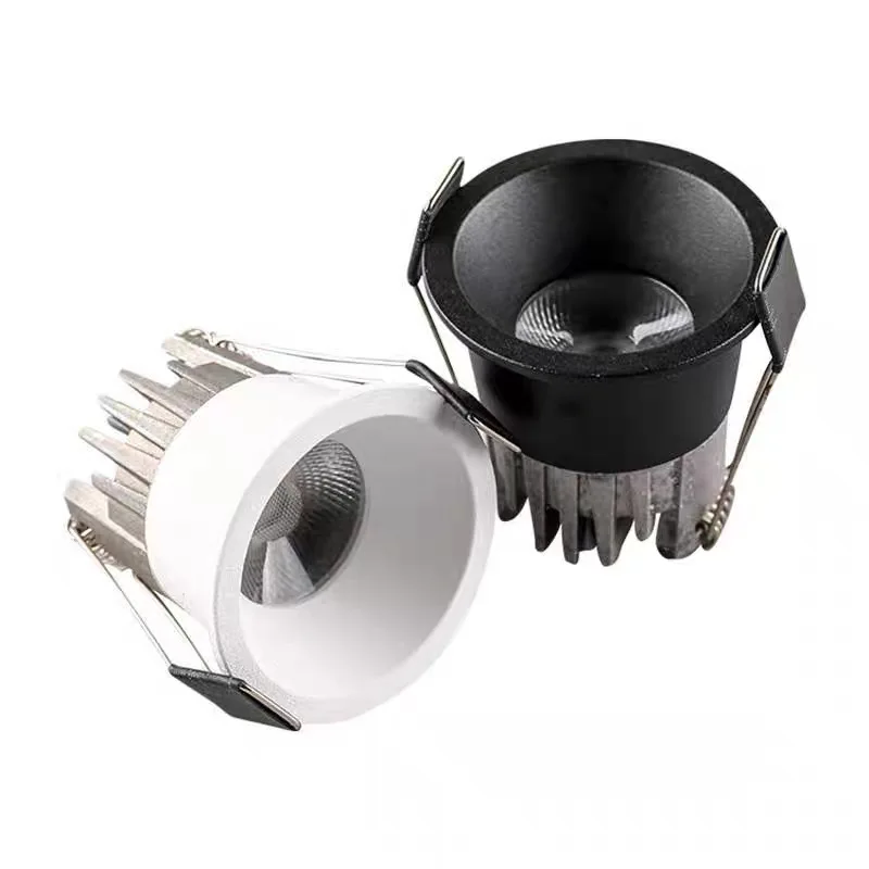 Embedded dimmable mini LED downlight 5W7W9W12W anti-glare COB ceiling light Spot light Bedroom kitchen wine cabinet