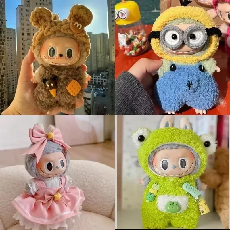 

New17cm Labubu Doll Only Clothes Fashion Clothes Hoodies Doll Clothes Color Doll Accessories Cute Decoration Little Clothes ﻿