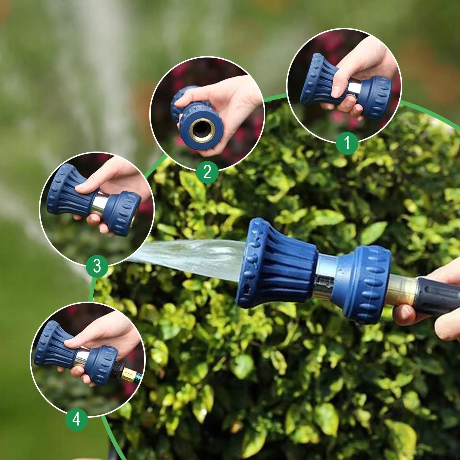 

Насадка для садового шланга, автомойка, насадка для пожарного шланга для мытья домашних животных, полива газона