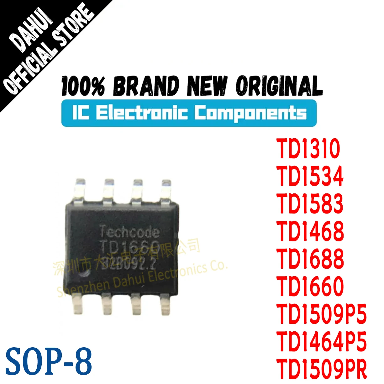 10Pcs TD1310 TD1534 TD1583 TD1468 TD1688 TD1660 TD1509P5 TD1464P5 TD1509PR IC DC-DC power Chip SOP-8 New original