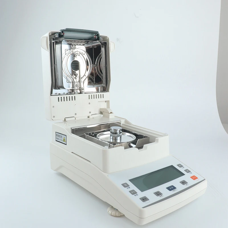 Grain Food Halogen Moisture Tester Meter Laboratory Solid Soil Tobacco Wood Tea Moisture Analyzer